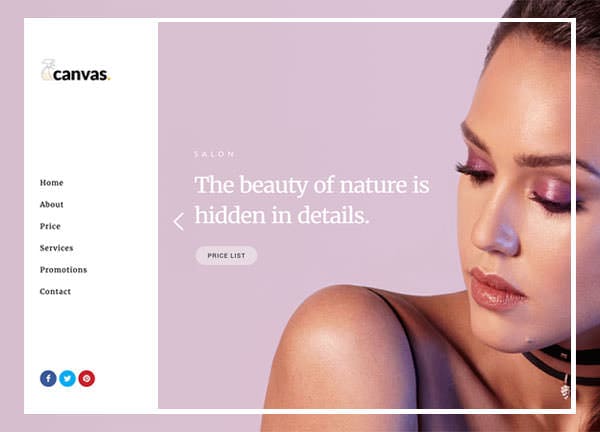 化粧品メーカーのホームページのイメージ